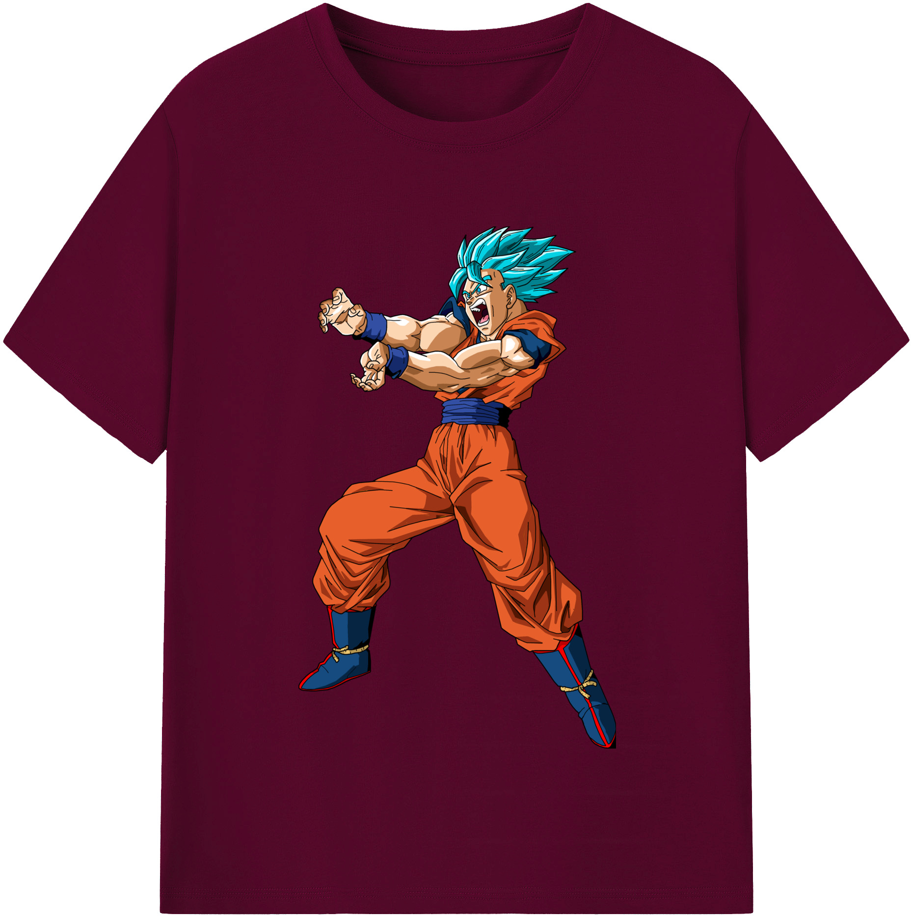 （画像用） ドラゴンボール 孫悟空（そん ごくう）Son Goku カカロット DRAGON BALL Kakarotto レディースカジュアルプリントTシャツ（綿100％）